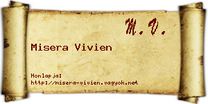 Misera Vivien névjegykártya